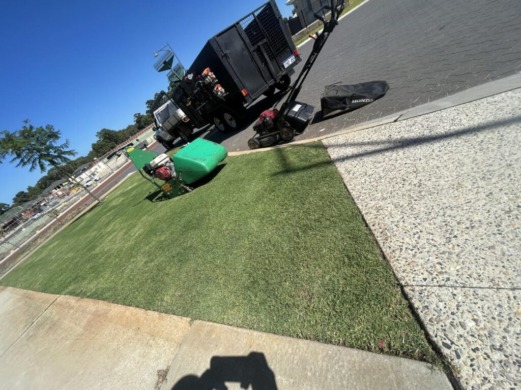 lawn care - fertilising & spraying poison perth